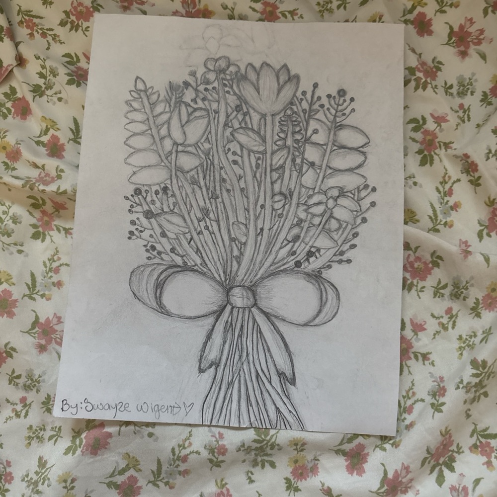 Floral Sketch Art Print